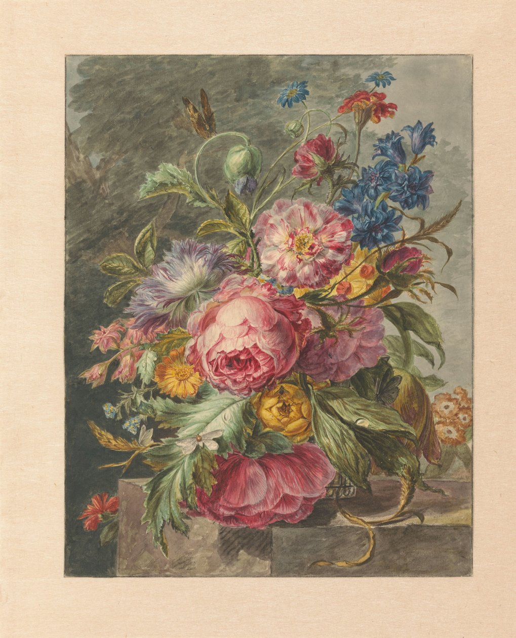 Natureza morta com flores de Jan Evert Morel (I)