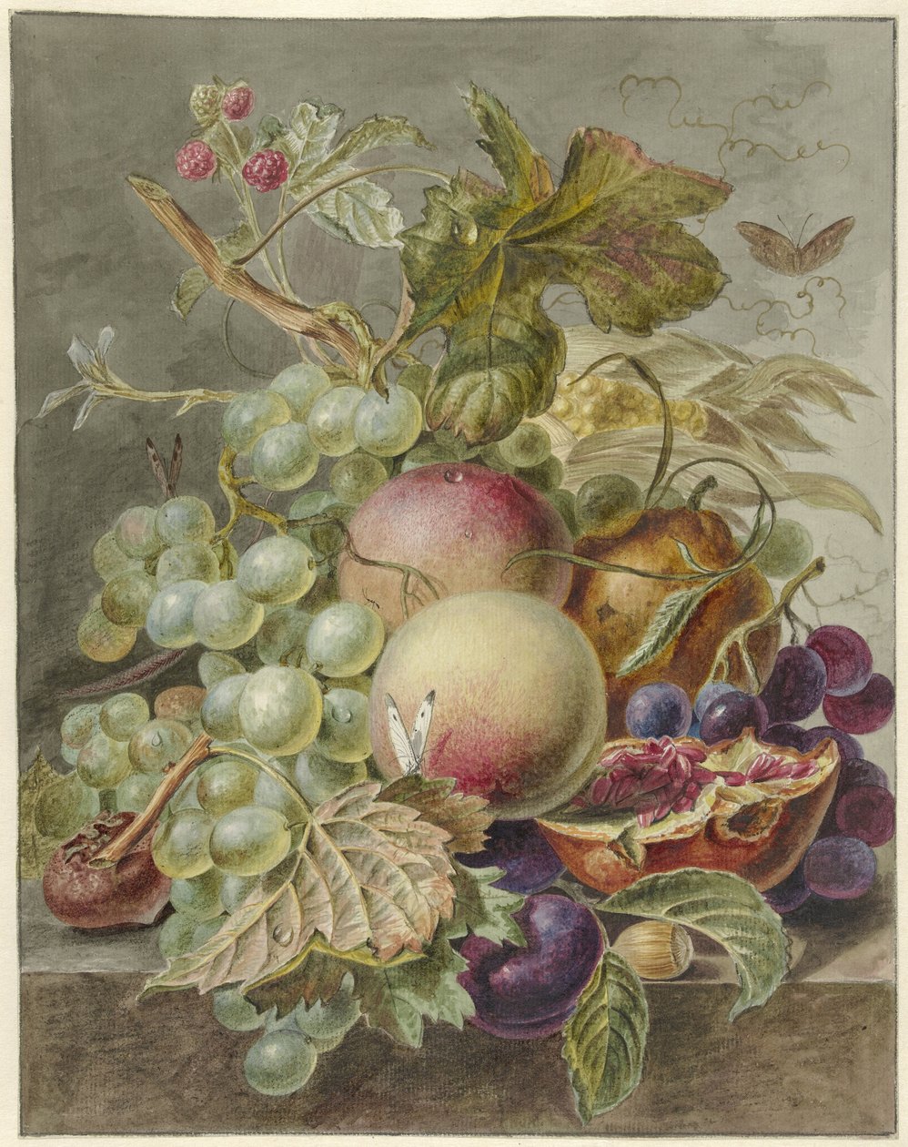 Natureza morta com frutas de Jan Evert Morel (I)