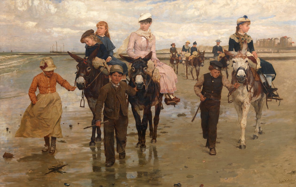 Passeio de burro no Heist de Jan Frans Verhas