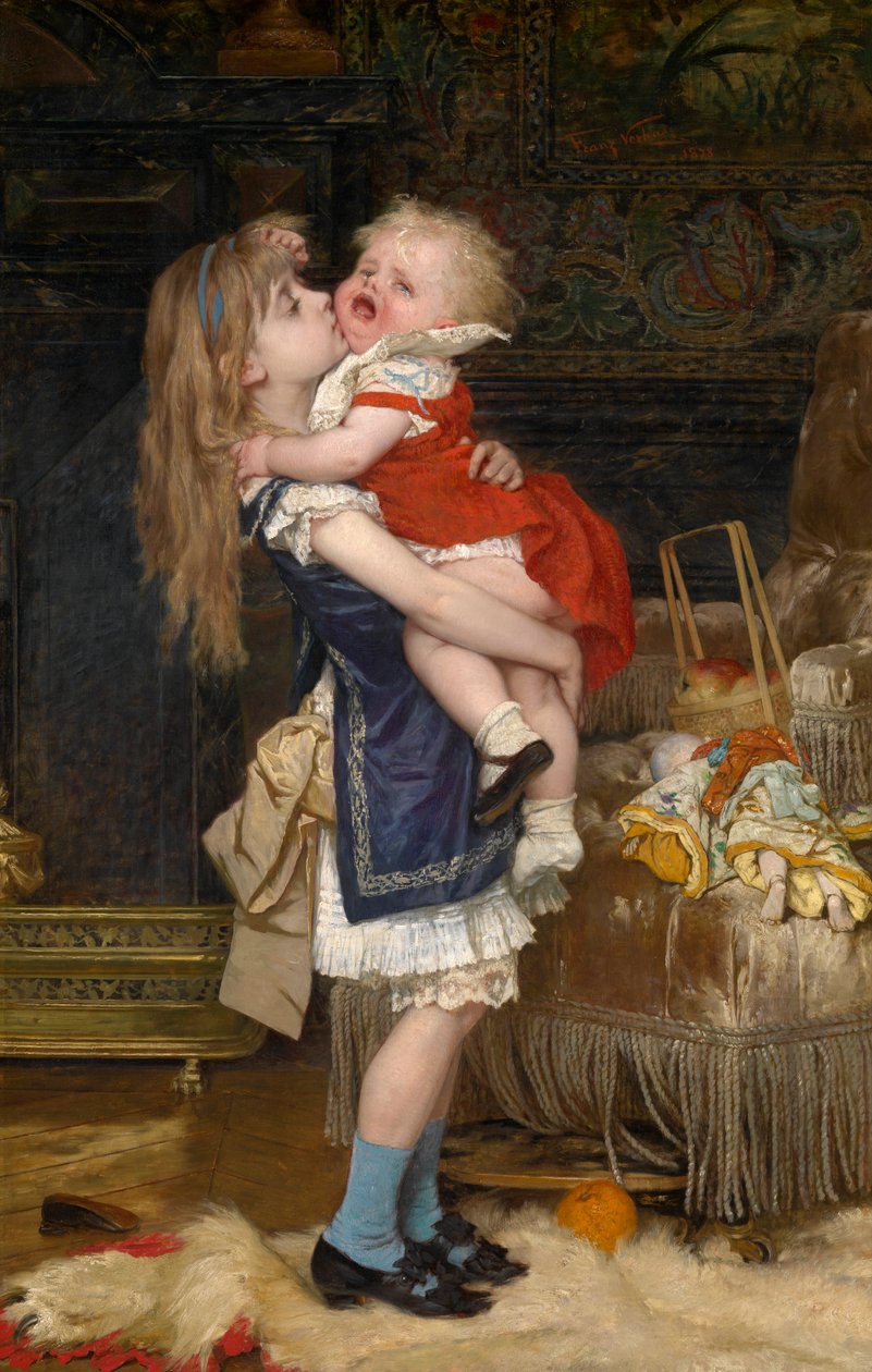 Inconsolúvel (óleo sobre tela) de Jan Frans Verhas