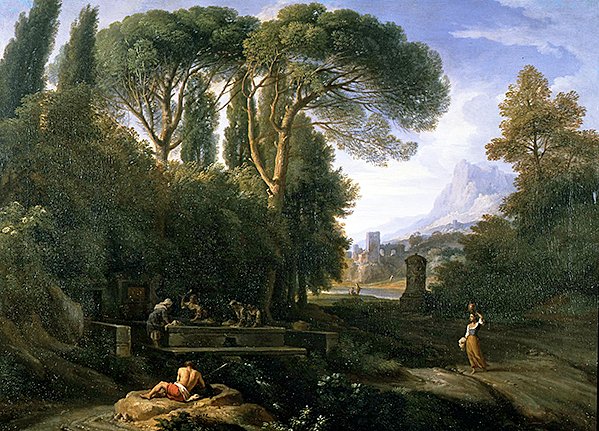 Paisagem Clássica (óleo sobre tela) de Jan Frans van Bloemen