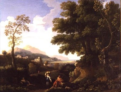Paisagem Clássica com Números de Jan Frans van Bloemen