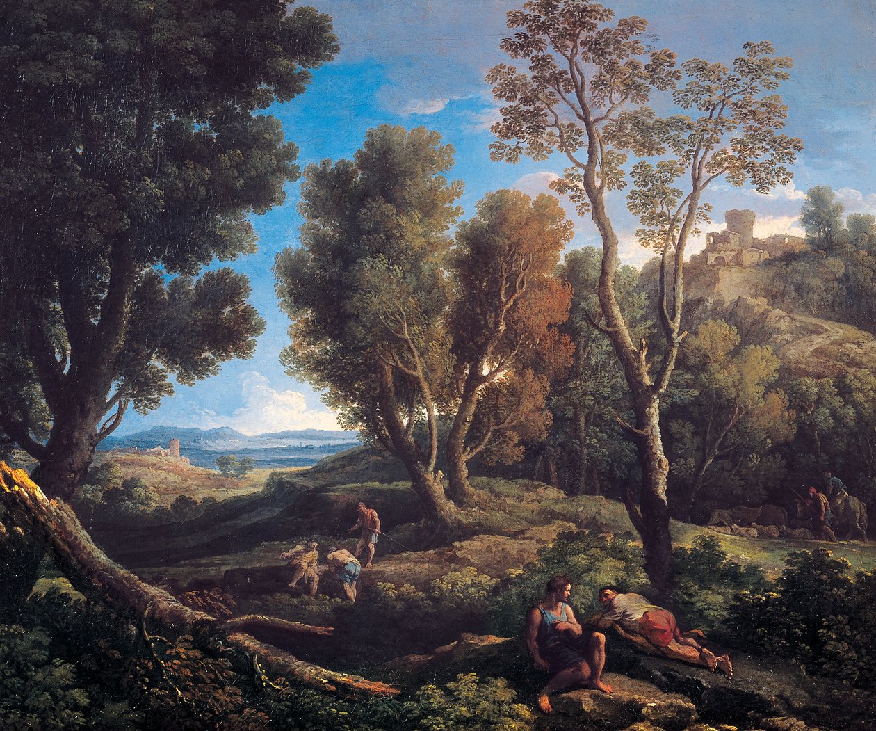 Paisagem (óleo sobre tela) de Jan Frans van Bloemen