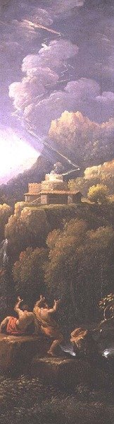 Tempestade em uma paisagem clássica de Jan Frans van Bloemen
