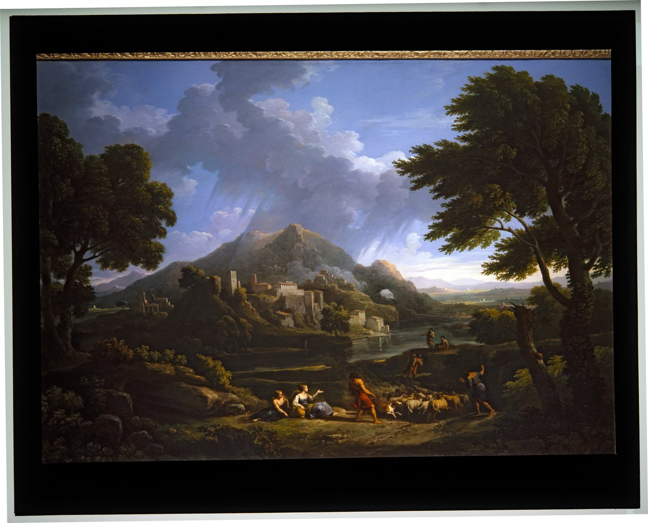 Paisagem A Temporale na campina (tela) de Jan Frans van (1662 1749) Bloemen