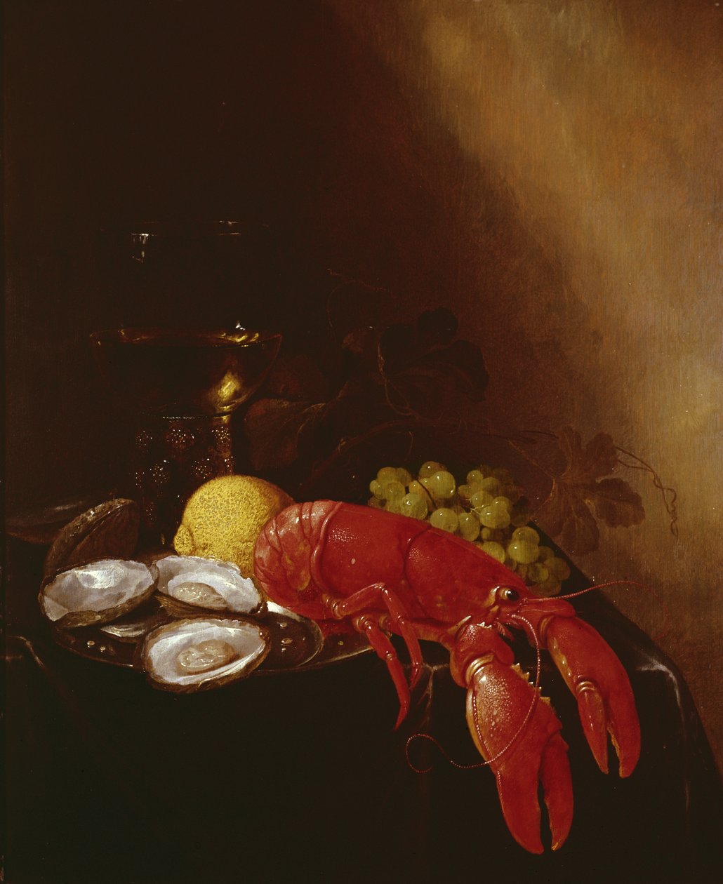 Ainda vida com lagosta de Jan Frans van Son