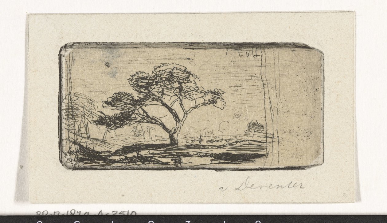 paisagem com árvore de Jan Frederik van Deventer