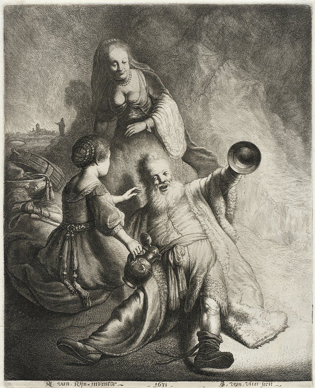 Ló e Suas Filhas, 1631 de Jan Georg van Vliet