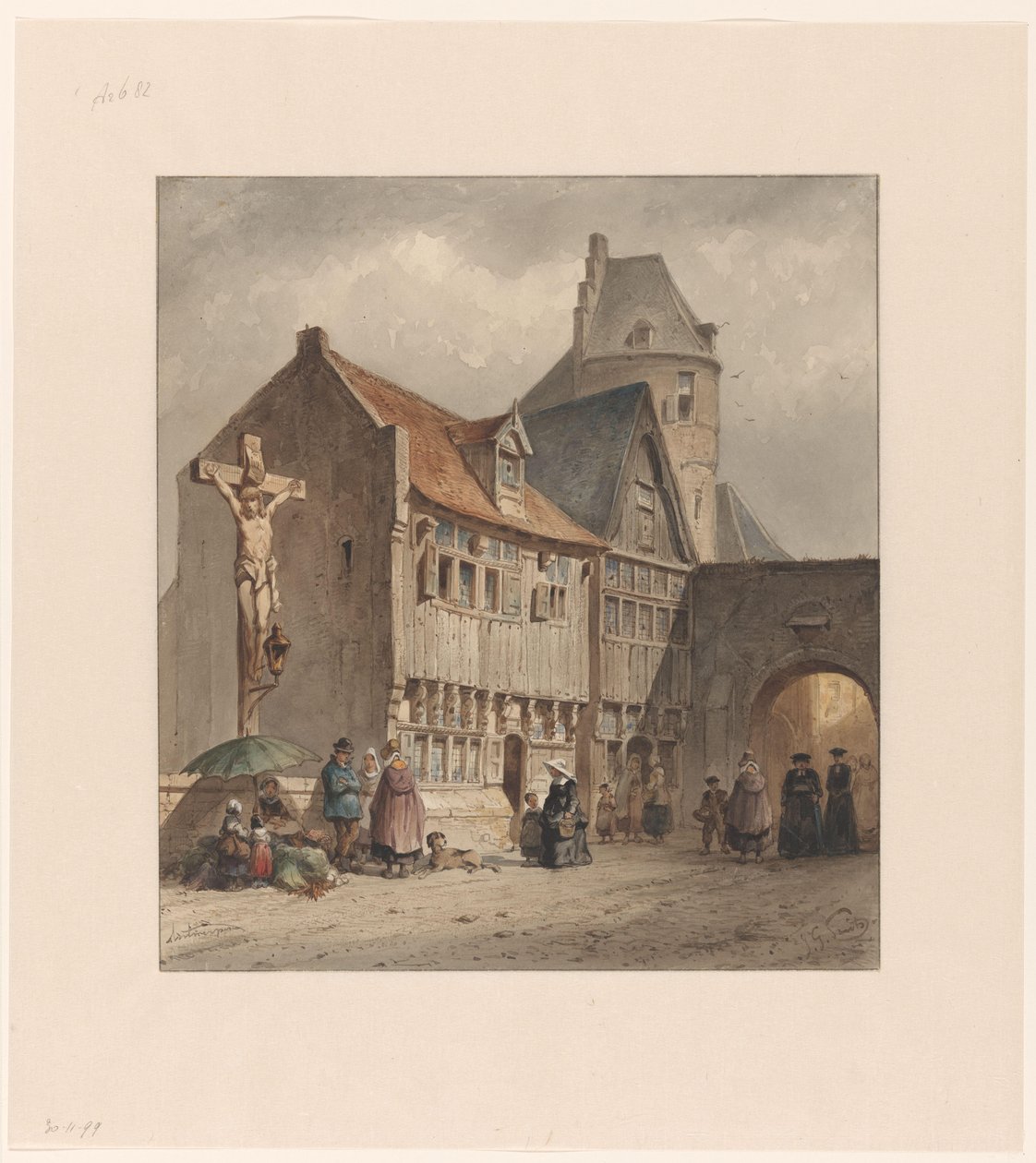 Rua em Antuérpia de Jan Gerard Smits