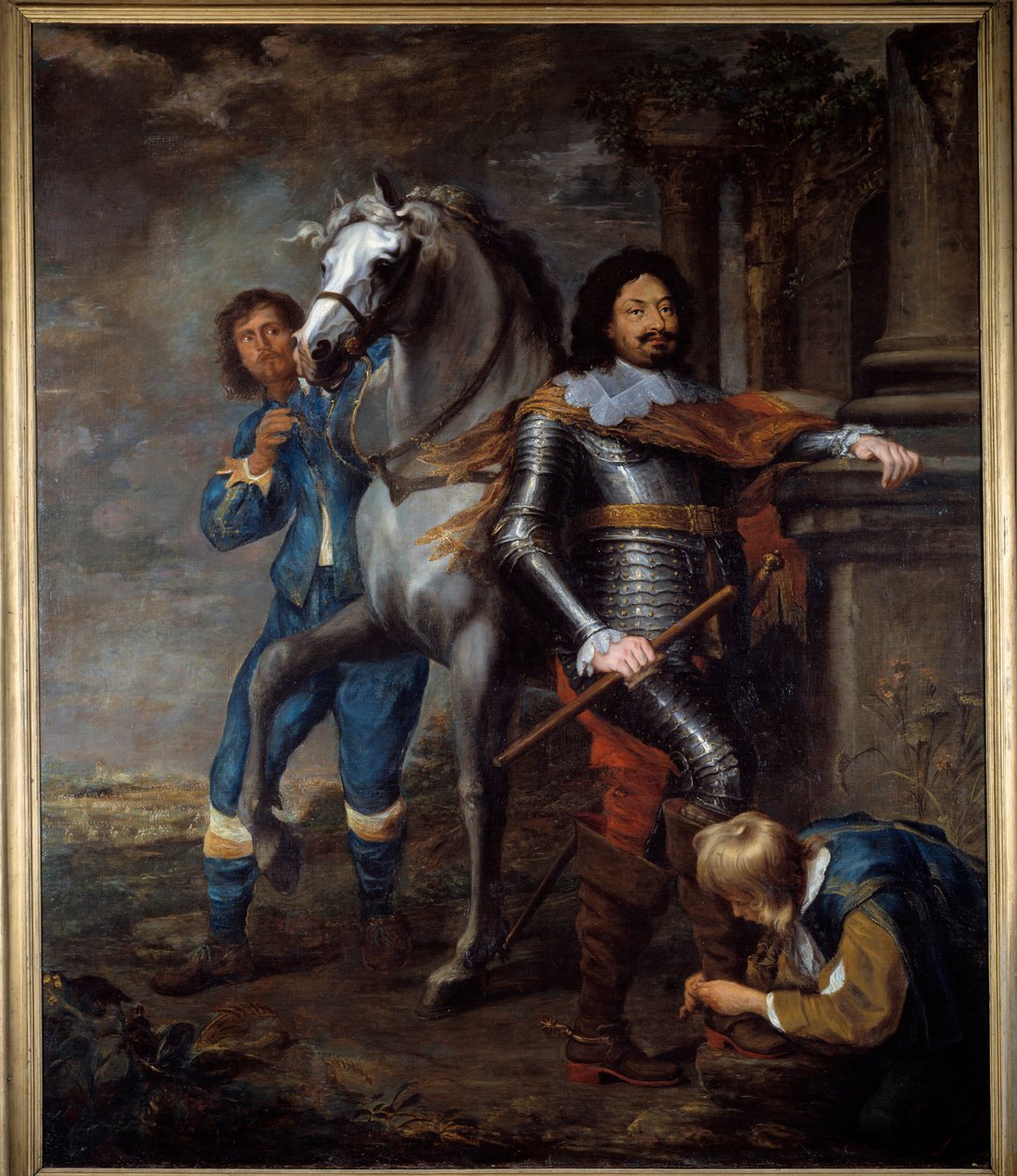 O General Ottavio Piccolomini (1599-1656) Pintura de Jan Van Bronckhorst (1603-1662) Sol do século XVII. 2,72x2,37 m Bayonne, Musee Bonnat de Jan Gerritsz. van Bronckhorst