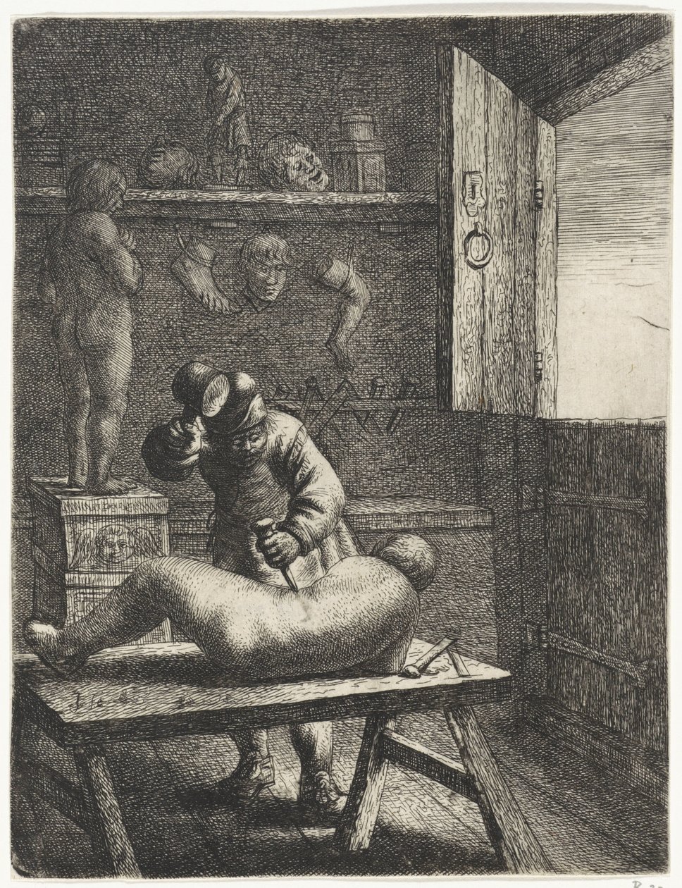Escultor Ocupações (título da série) de Jan Gillisz. van Vliet