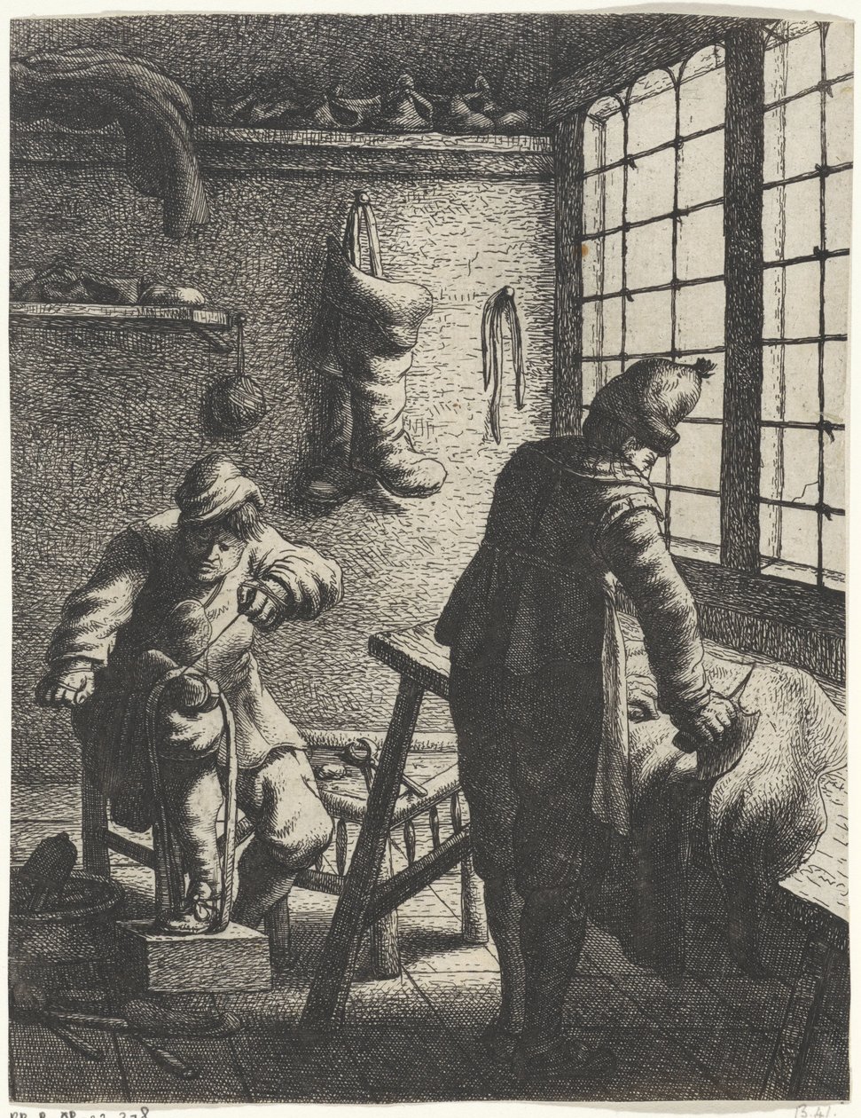 sapateiros Ocupações (título da série) de Jan Gillisz. van Vliet