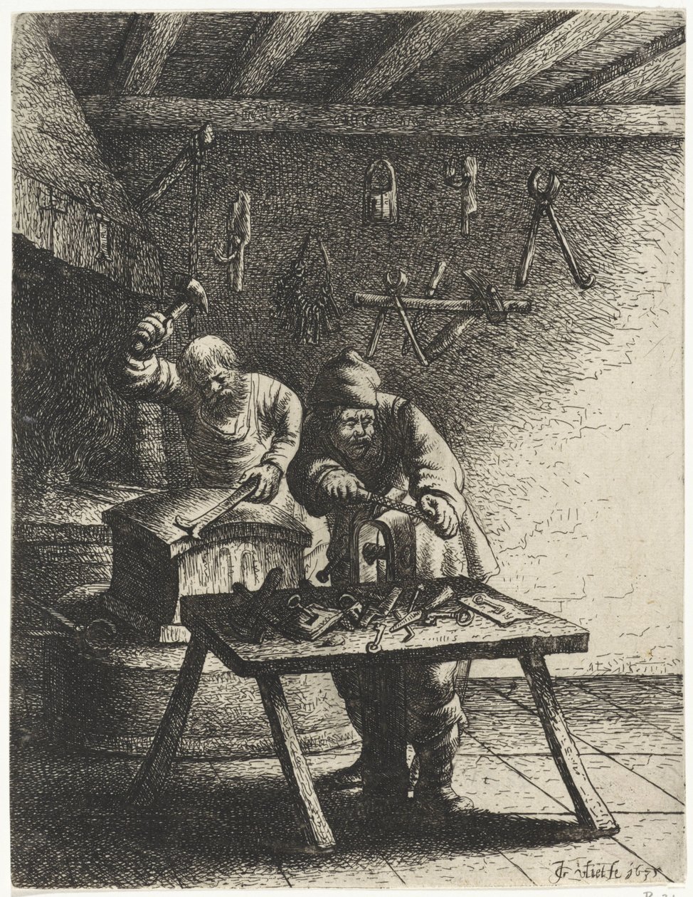 serralheiros Ocupações (título da série) de Jan Gillisz. van Vliet