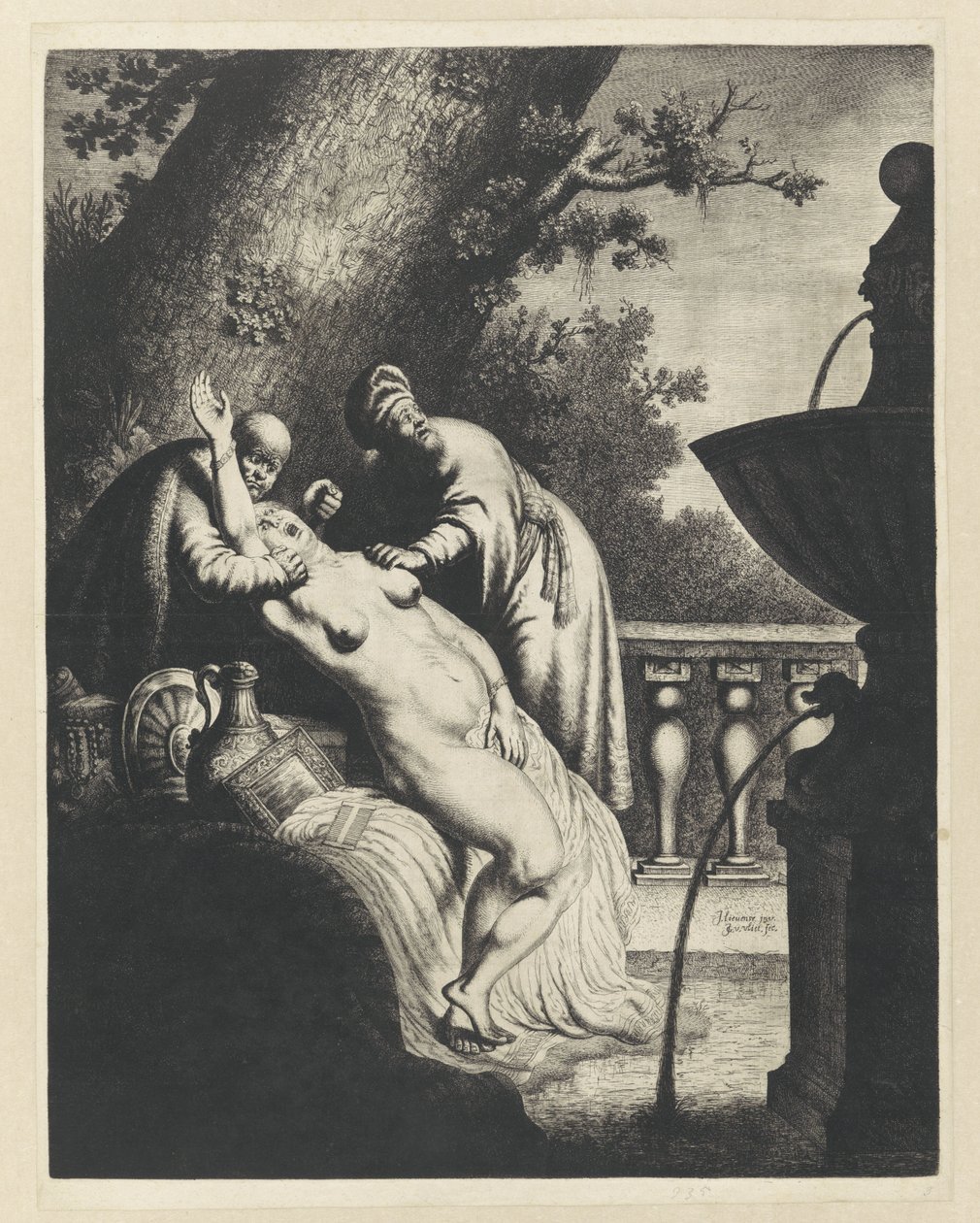 Suzanna e os anciãos de Jan Gillisz. van Vliet
