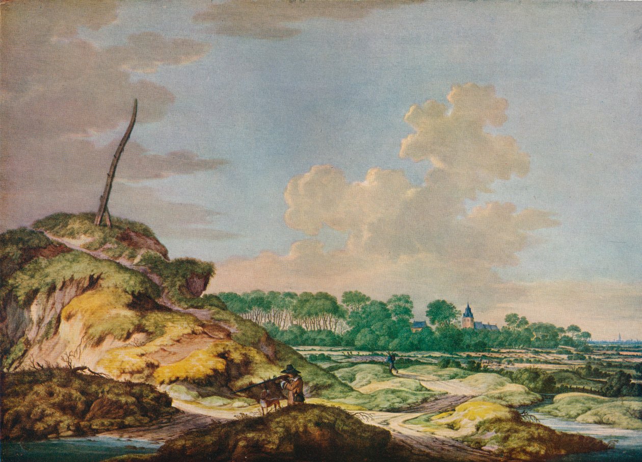 Paisagem com desportista, e vista distante de Middleburg