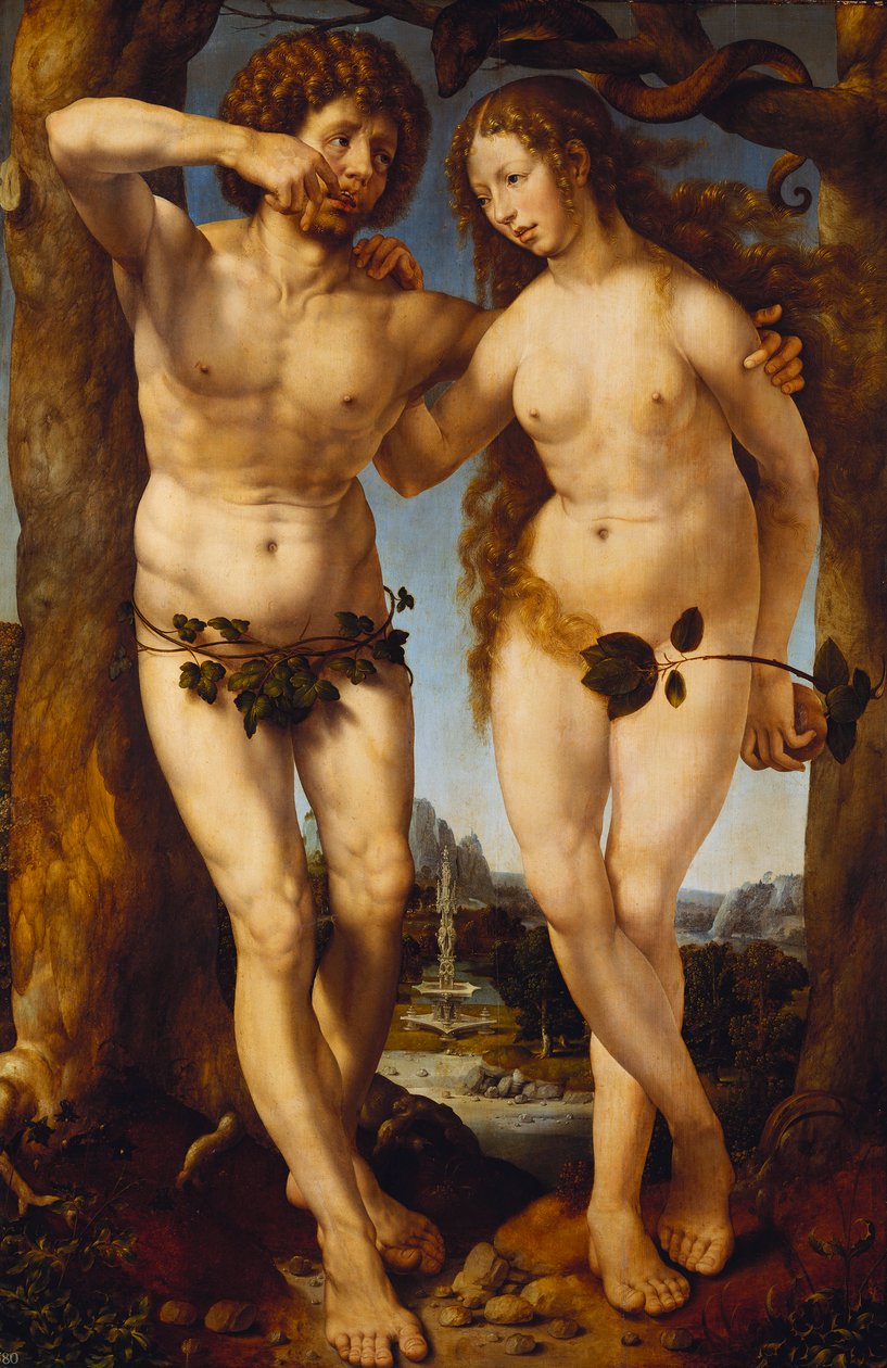 Adão e Eva de Jan Gossaert