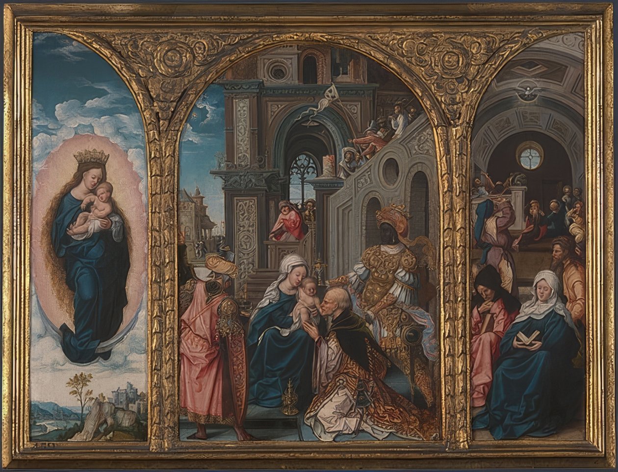 Adoração dos Reis de Jan Gossaert