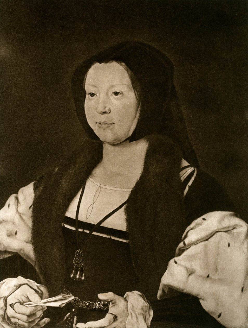 Anne, Marquesa de Veere, esposa de Adolphe De Bourgogne, 1927 de Jan Gossaert