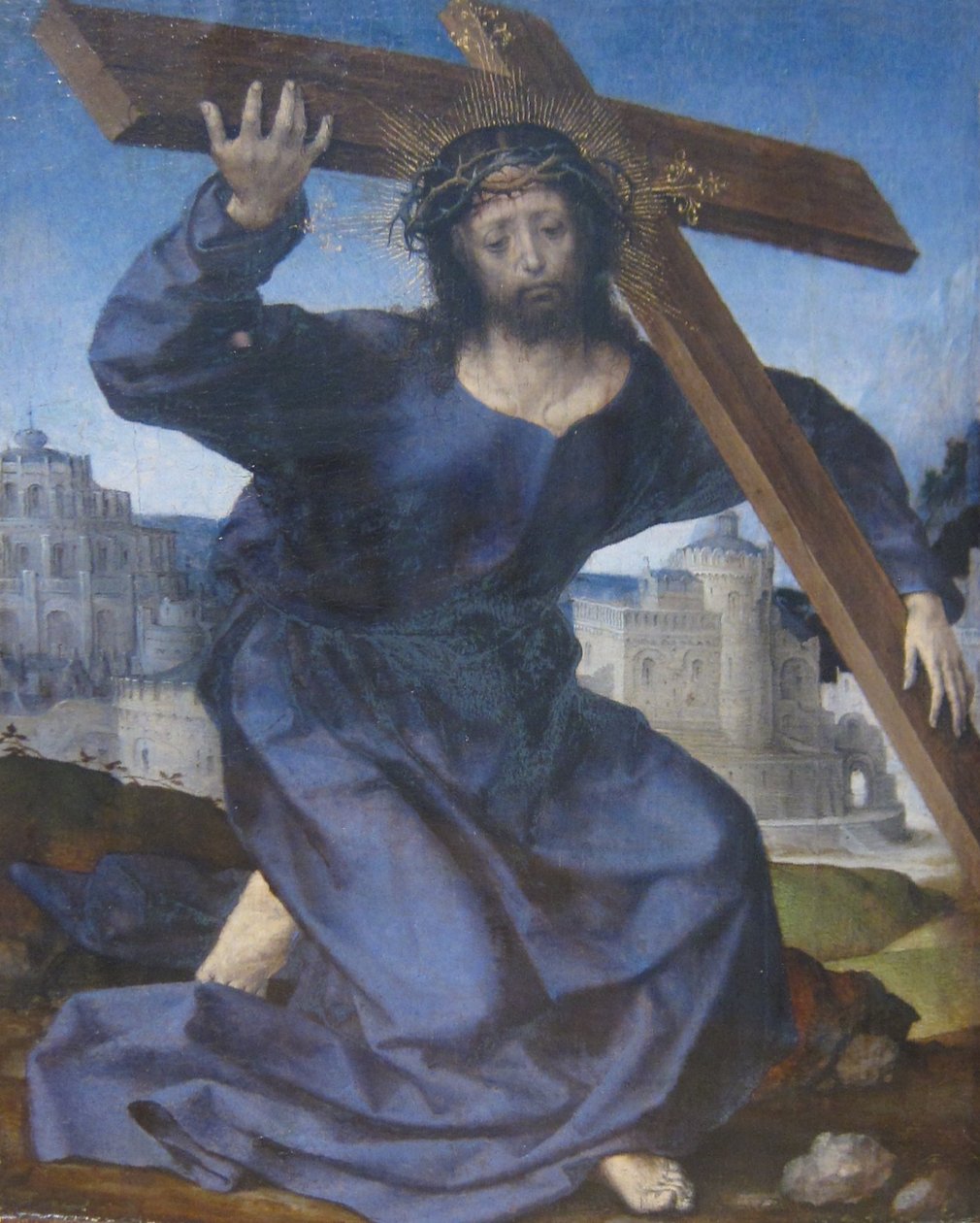 Cristo carregando a cruz de Jan Gossaert