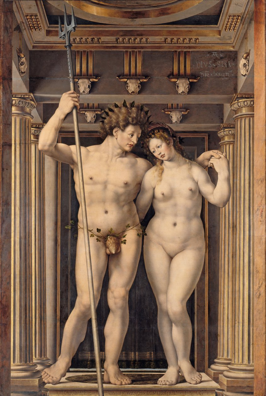 Alemão: Neptune und Amphitrite Neptune and Amphitrite de Jan Gossaert