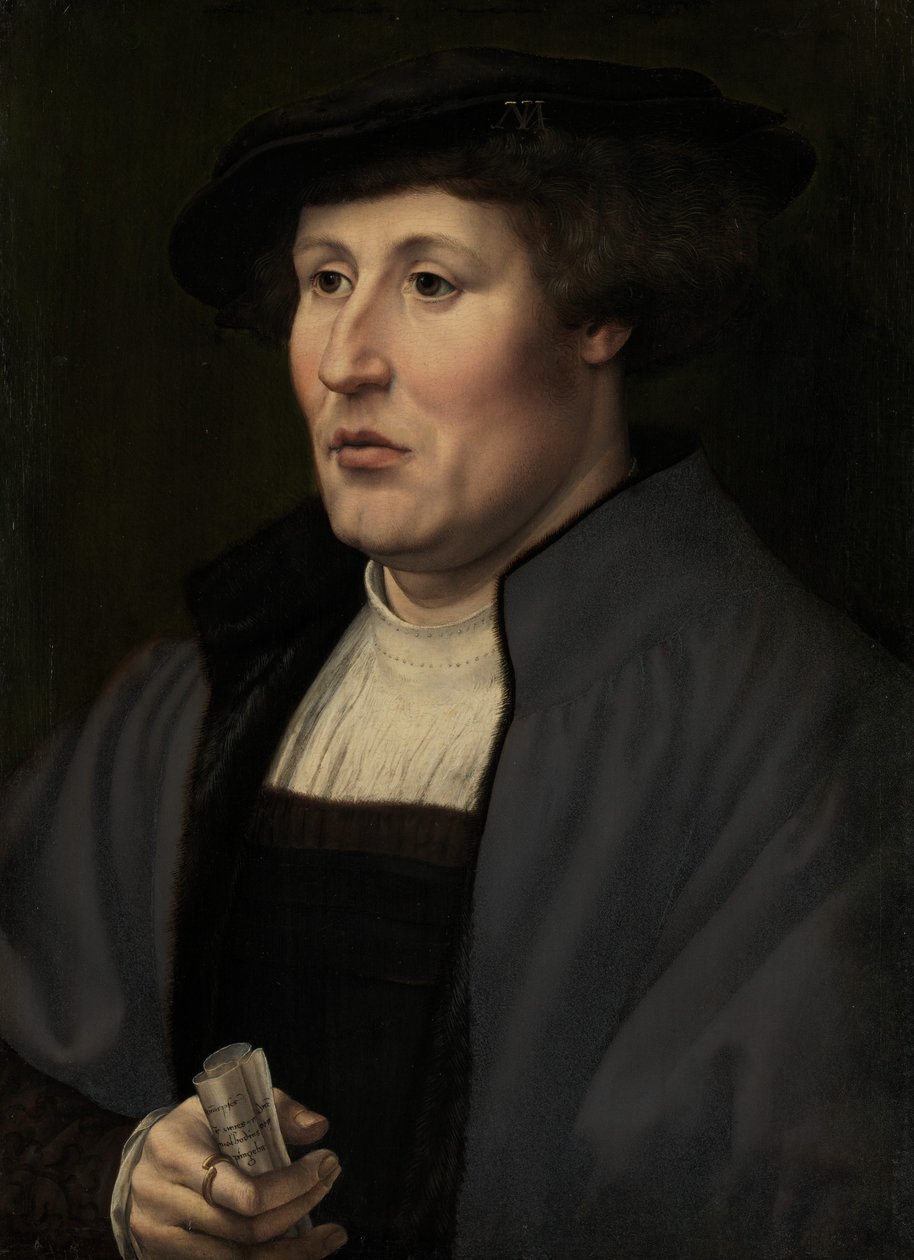 Retrato de um homem, ca. 1520-1525. de Jan Gossaert