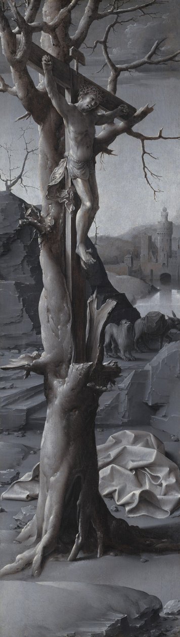 Penitente de São Jerônimo [painel esquerdo] de Jan Gossaert