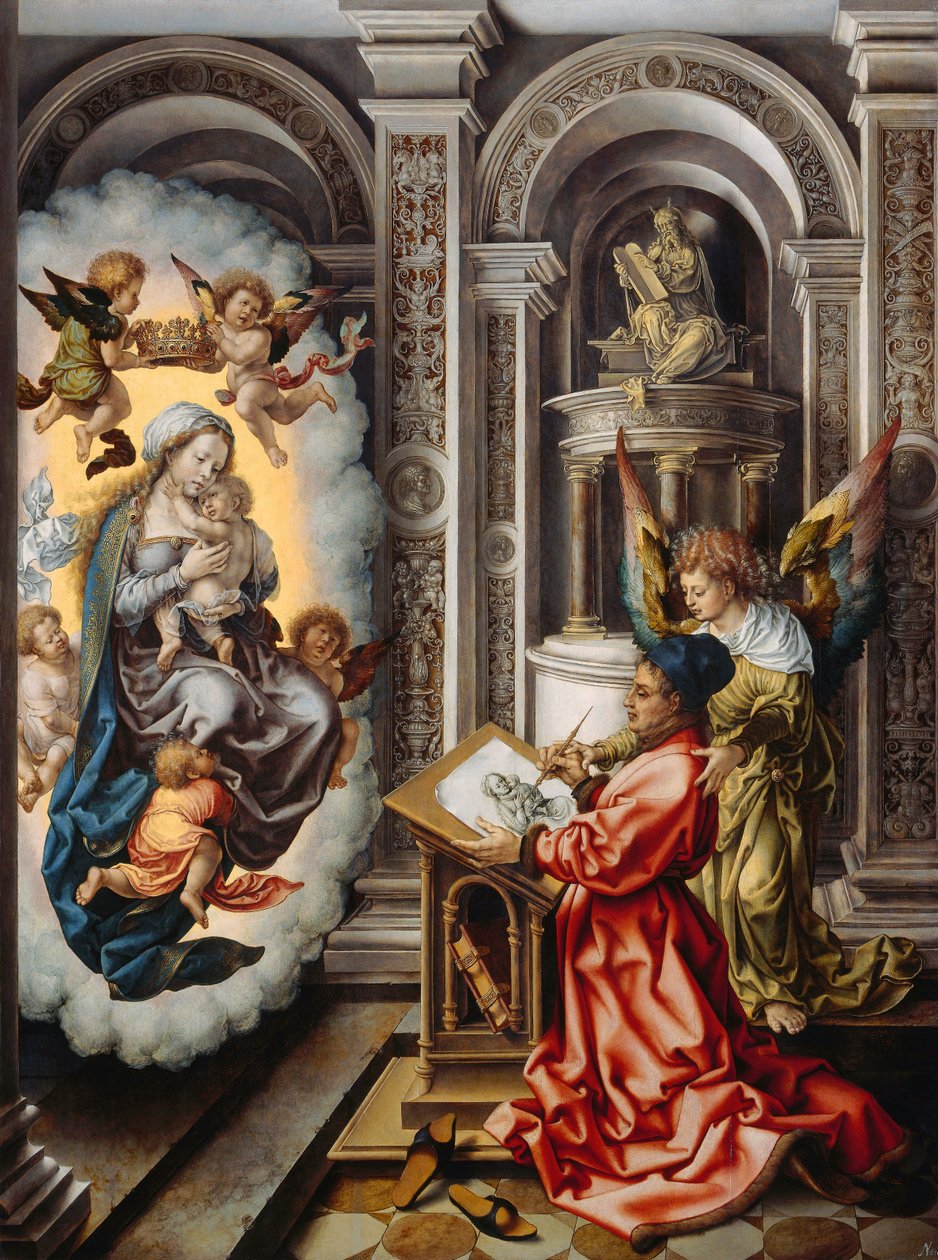 São Lucas a pintar a Virgem de Jan Gossaert