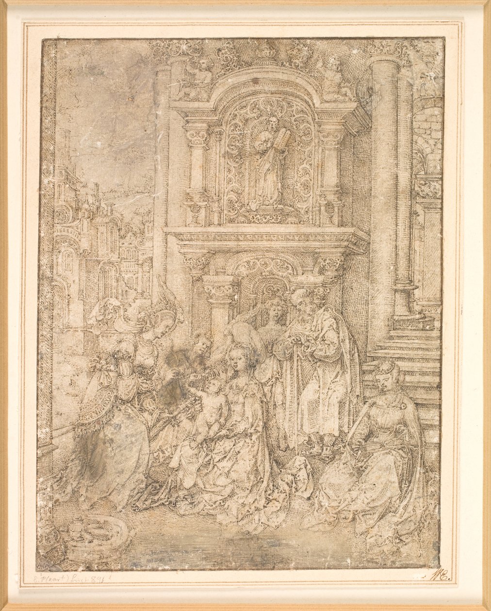 O casamento místico de Santa Catarina de Jan Gossaert