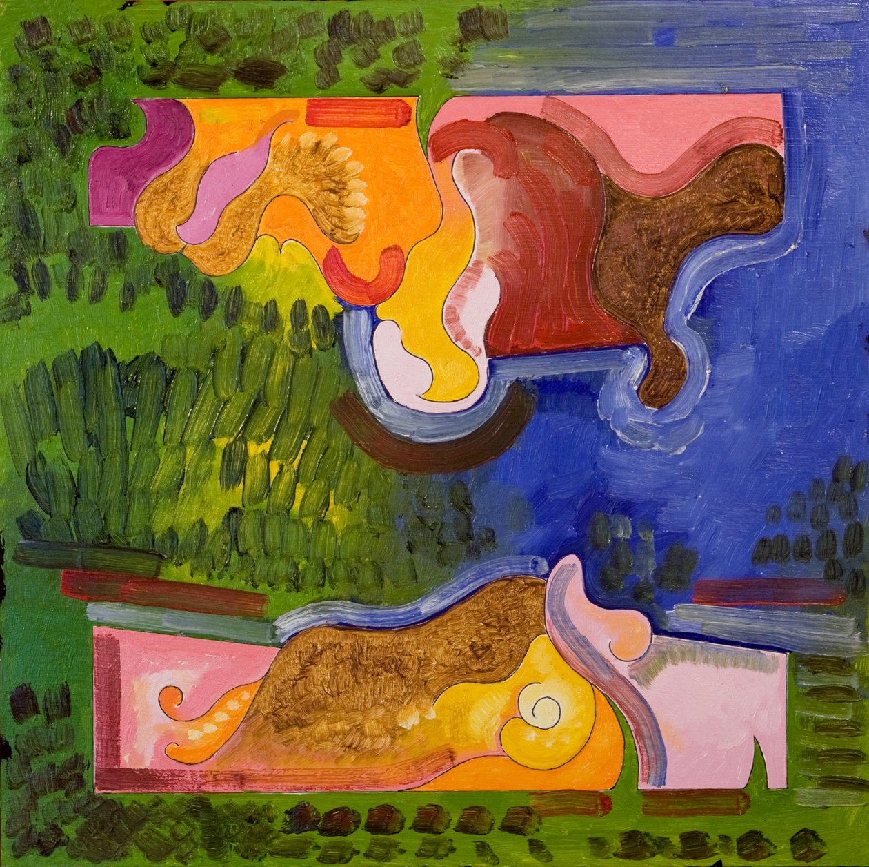 A Lesson in Biology, 2006 (óleo sobre madeira) de Jan Groneberg