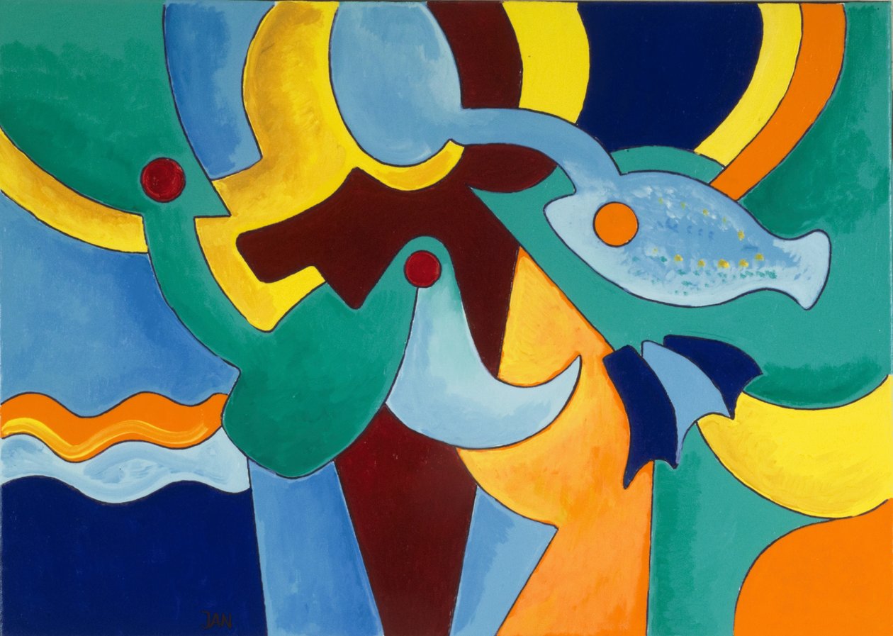 E Deus viu que tudo estava bem feito, 2009 (óleo sobre tela) de Jan Groneberg