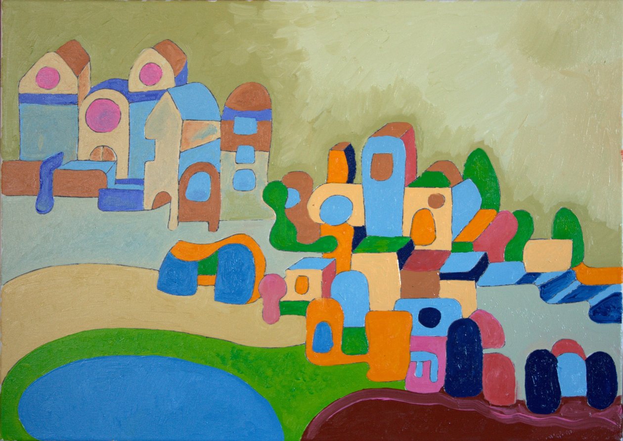 Colônia de Artistas, 2010 (óleo sobre tela) de Jan Groneberg