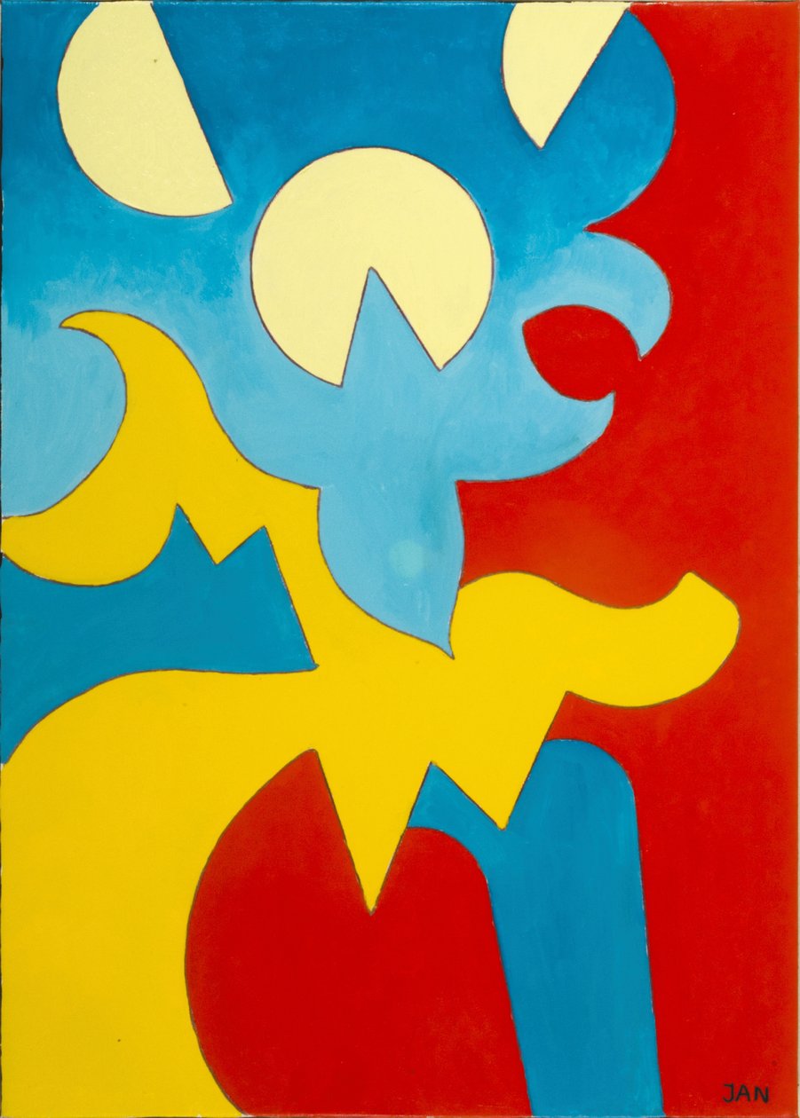 Azul-Amarelo-Vermelho, 2009 (óleo sobre tela) de Jan Groneberg