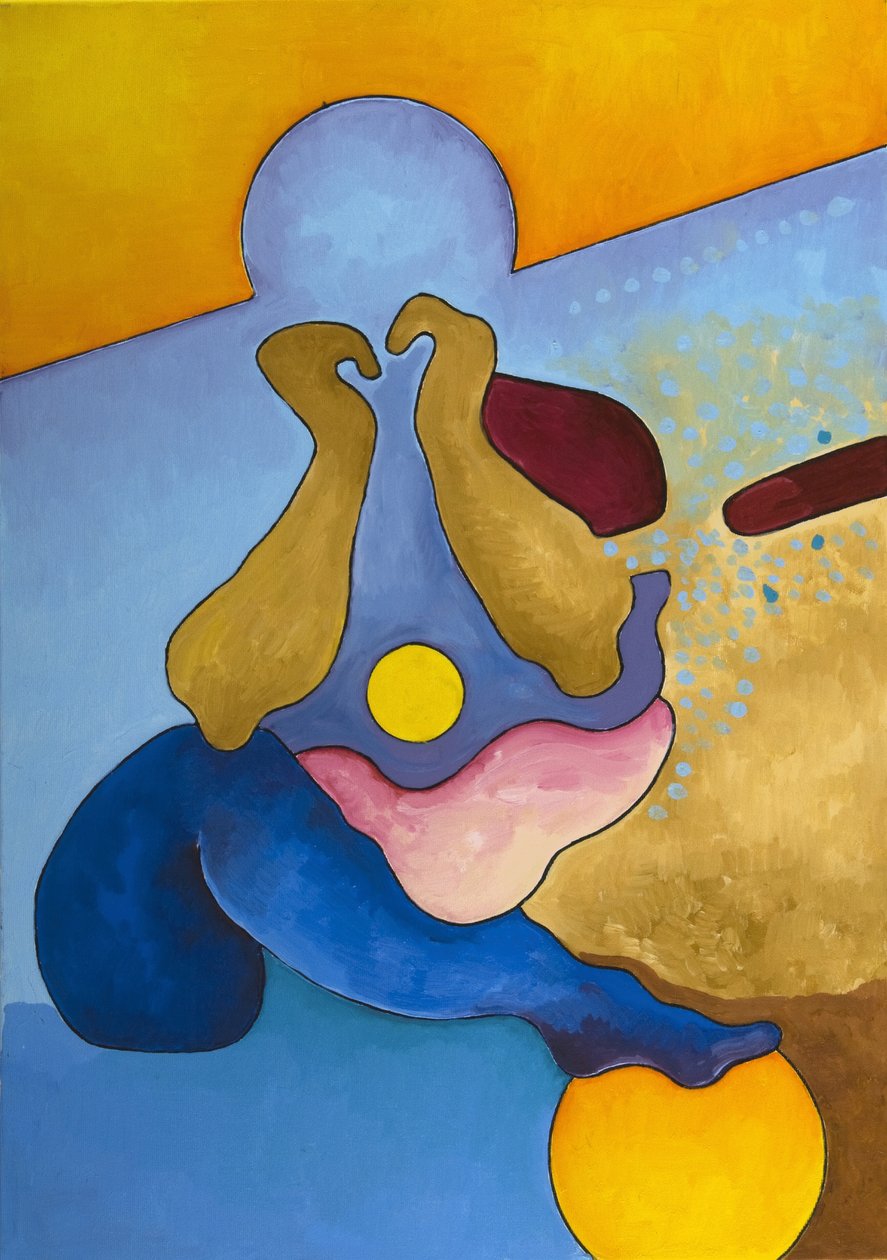 Menino, 14 anos, contemplando seu futuro, 2008 (óleo sobre tela) de Jan Groneberg