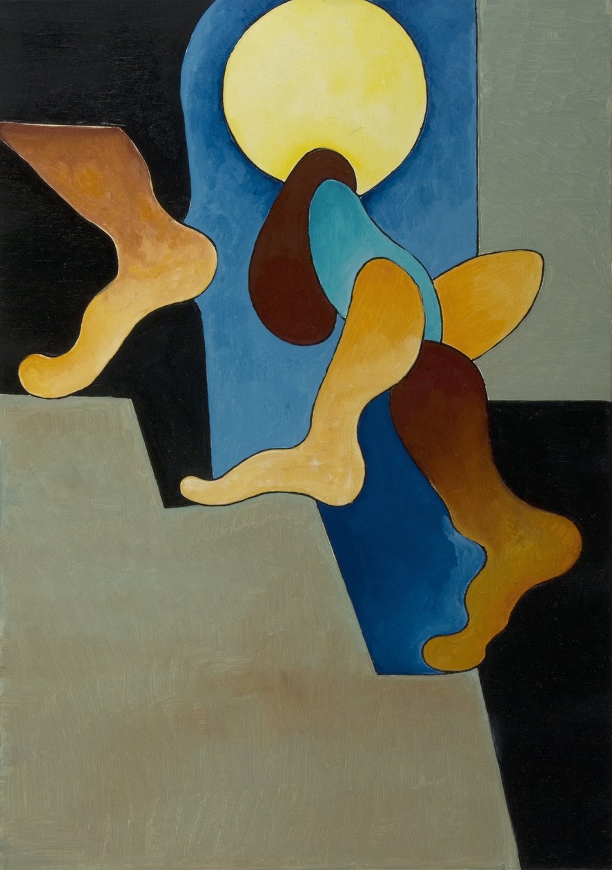 Você não ouve esses passos, 2008 (óleo sobre tela) de Jan Groneberg