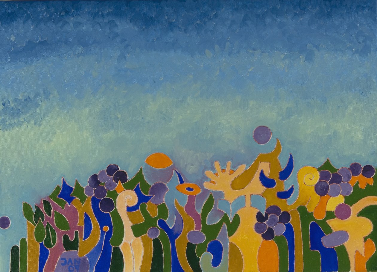 Entronização da Rainha do Vinho, 2007 (óleo sobre tela) de Jan Groneberg