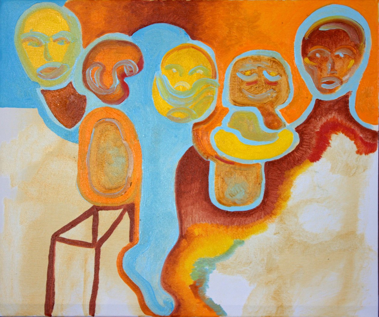 Testemunhas oculares nº 1, 2009 (óleo sobre tela) de Jan Groneberg