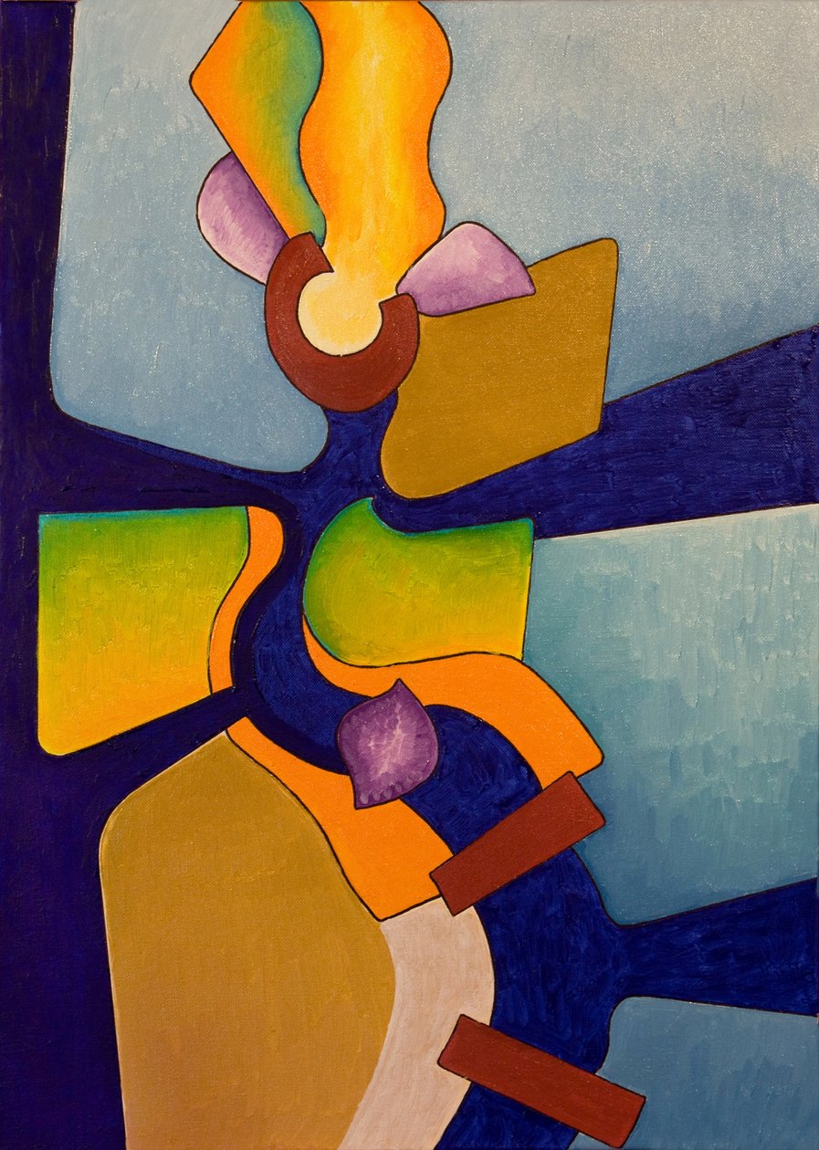 Devoradora de fogo, fêmea, 2007 (óleo sobre tela) de Jan Groneberg