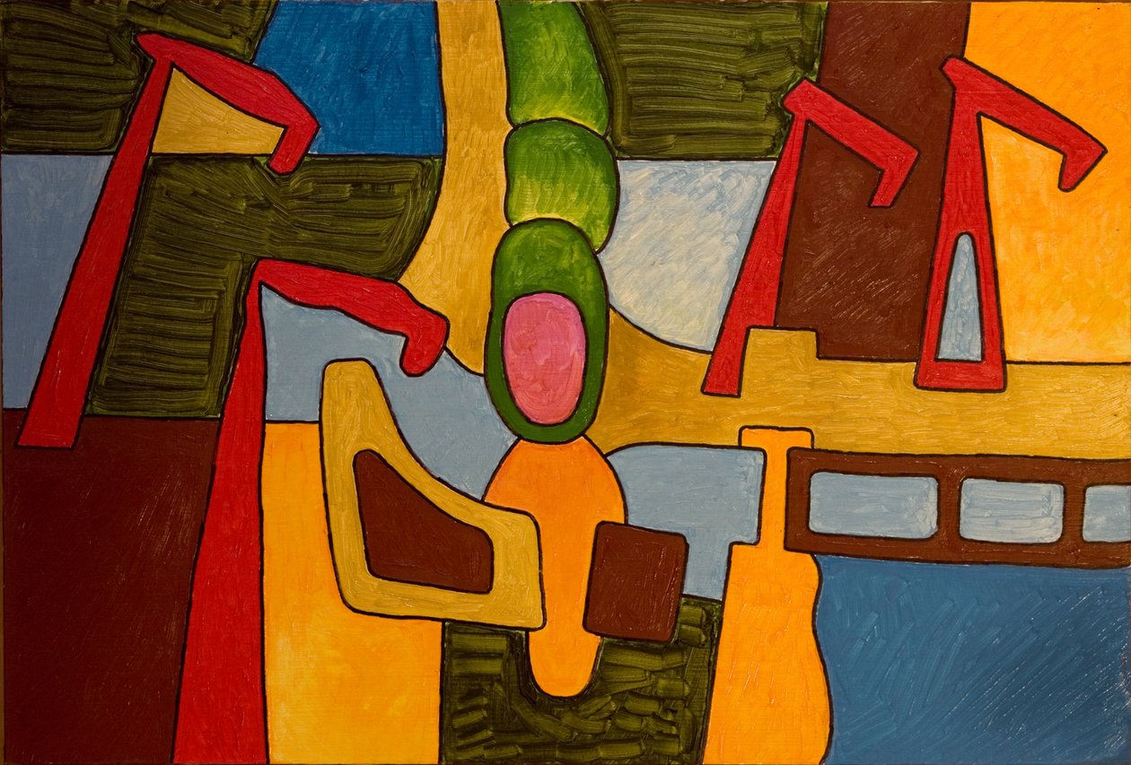 Inside the World of Caterpillars, 2007 (óleo sobre madeira) de Jan Groneberg