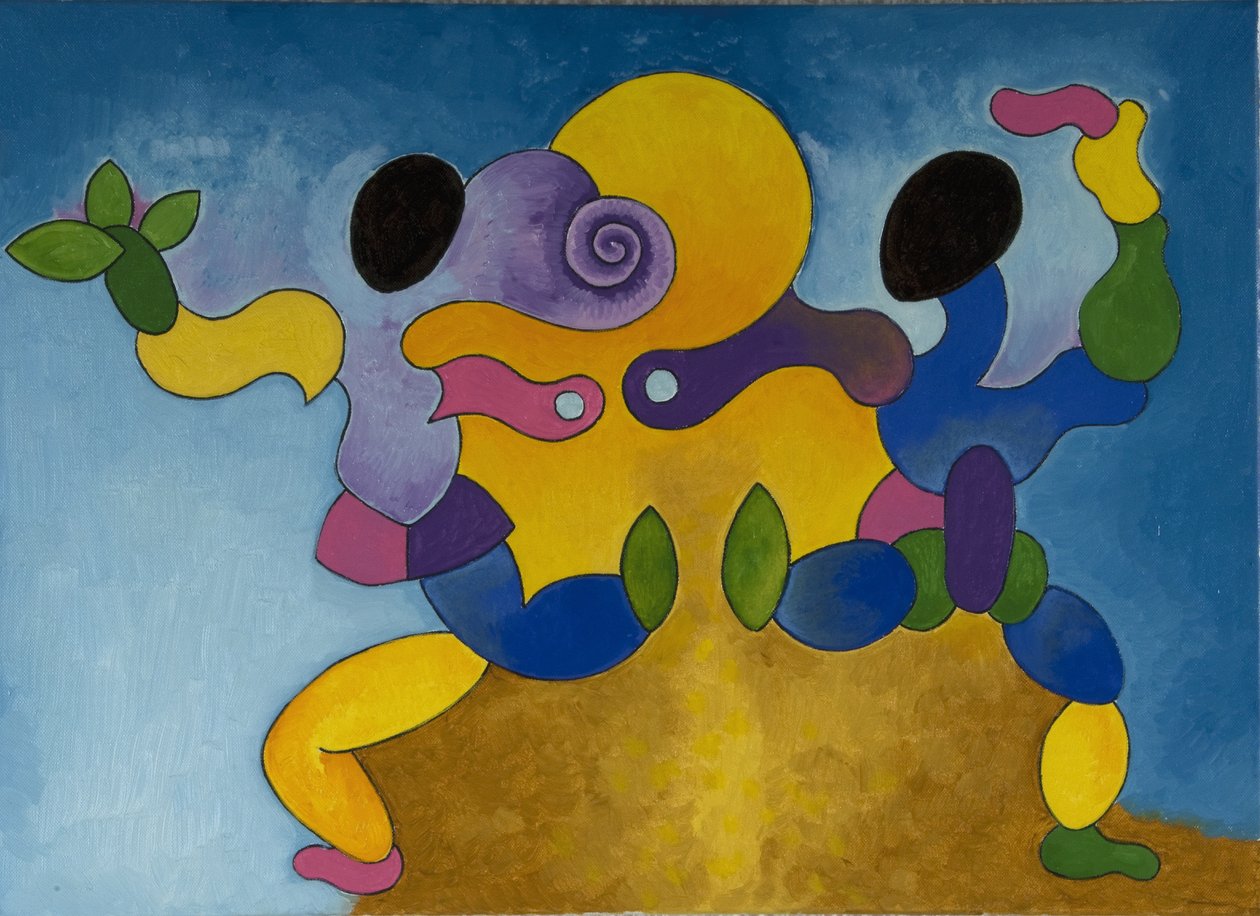 Mating Dance, 2007 (óleo sobre tela) de Jan Groneberg