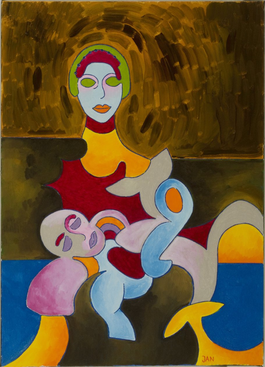 Pietá, 2009 (óleo sobre tela) de Jan Groneberg