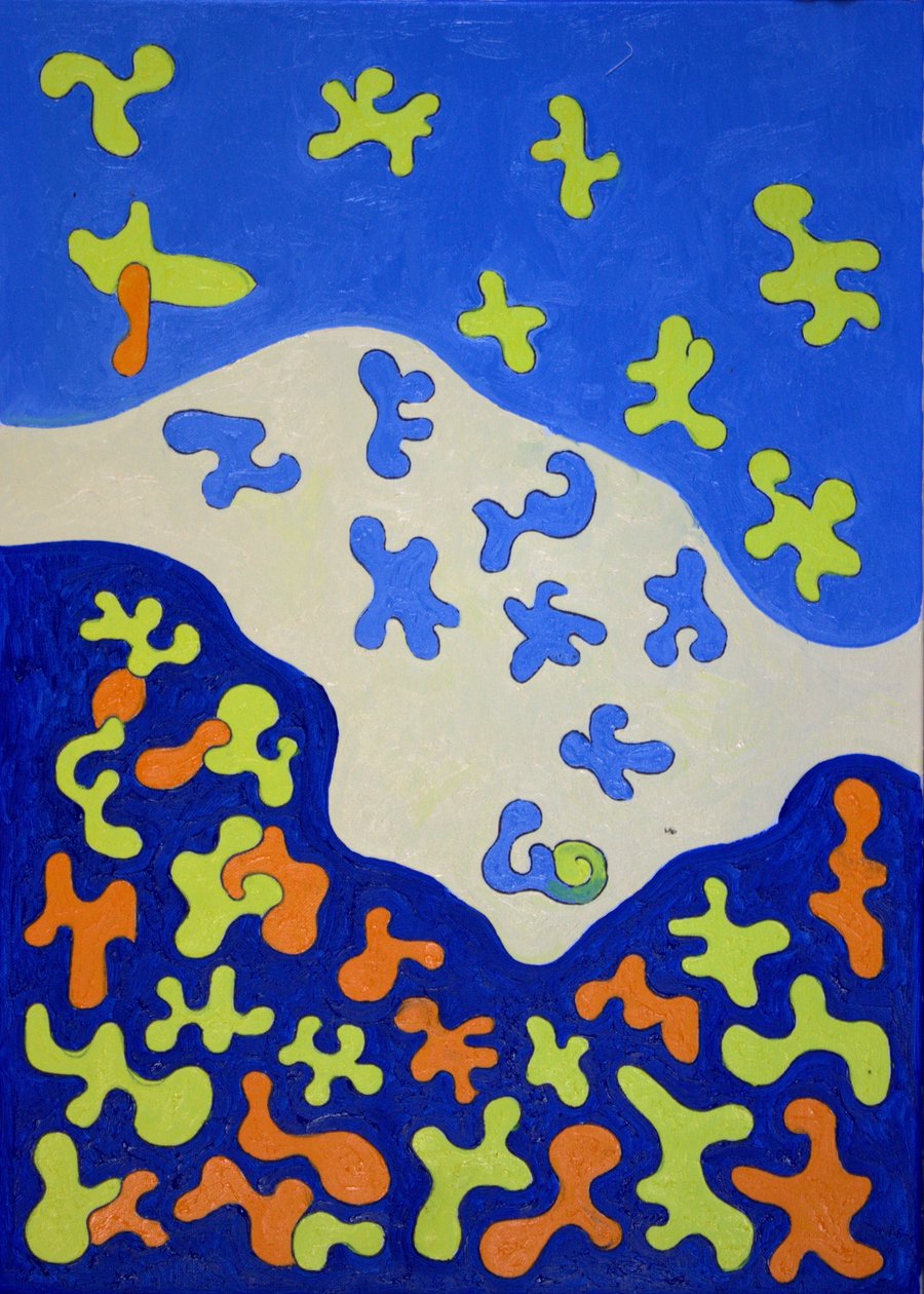 Cortina de Chuveiro, 2010 (óleo sobre tela) de Jan Groneberg