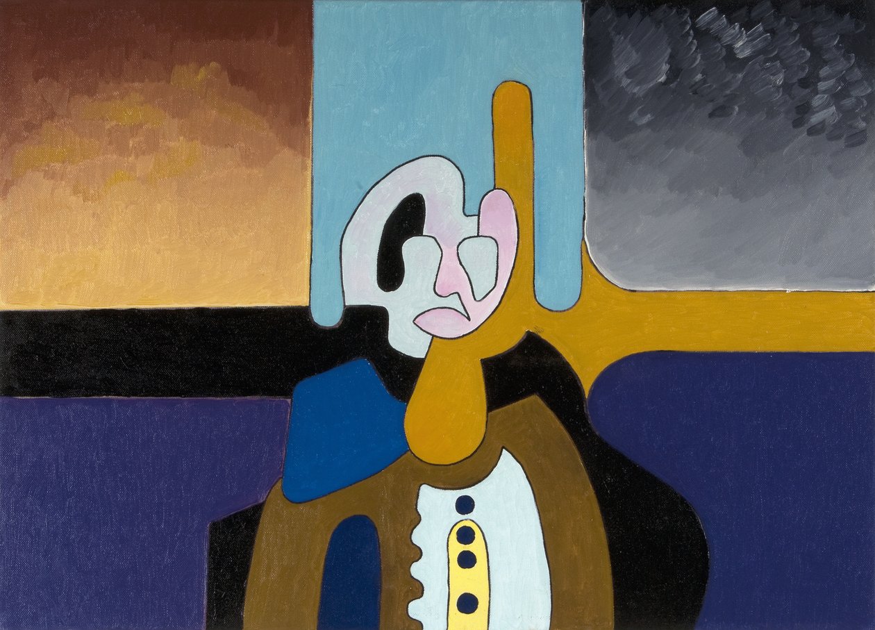 O físico idoso não entende mais o mundo, 2008 (óleo sobre tela) de Jan Groneberg