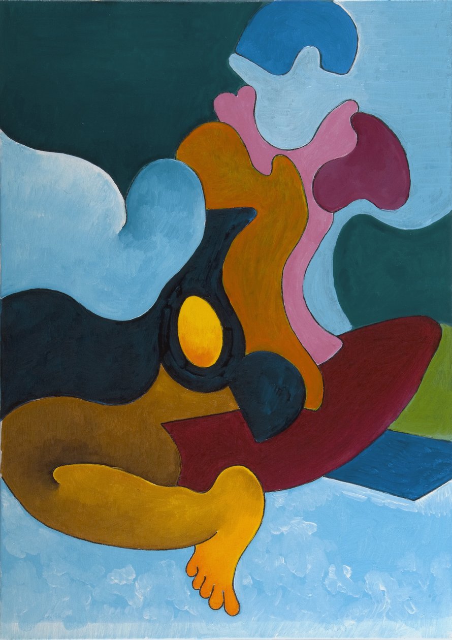 O ovo de ouro, 2008 (óleo sobre tela) de Jan Groneberg