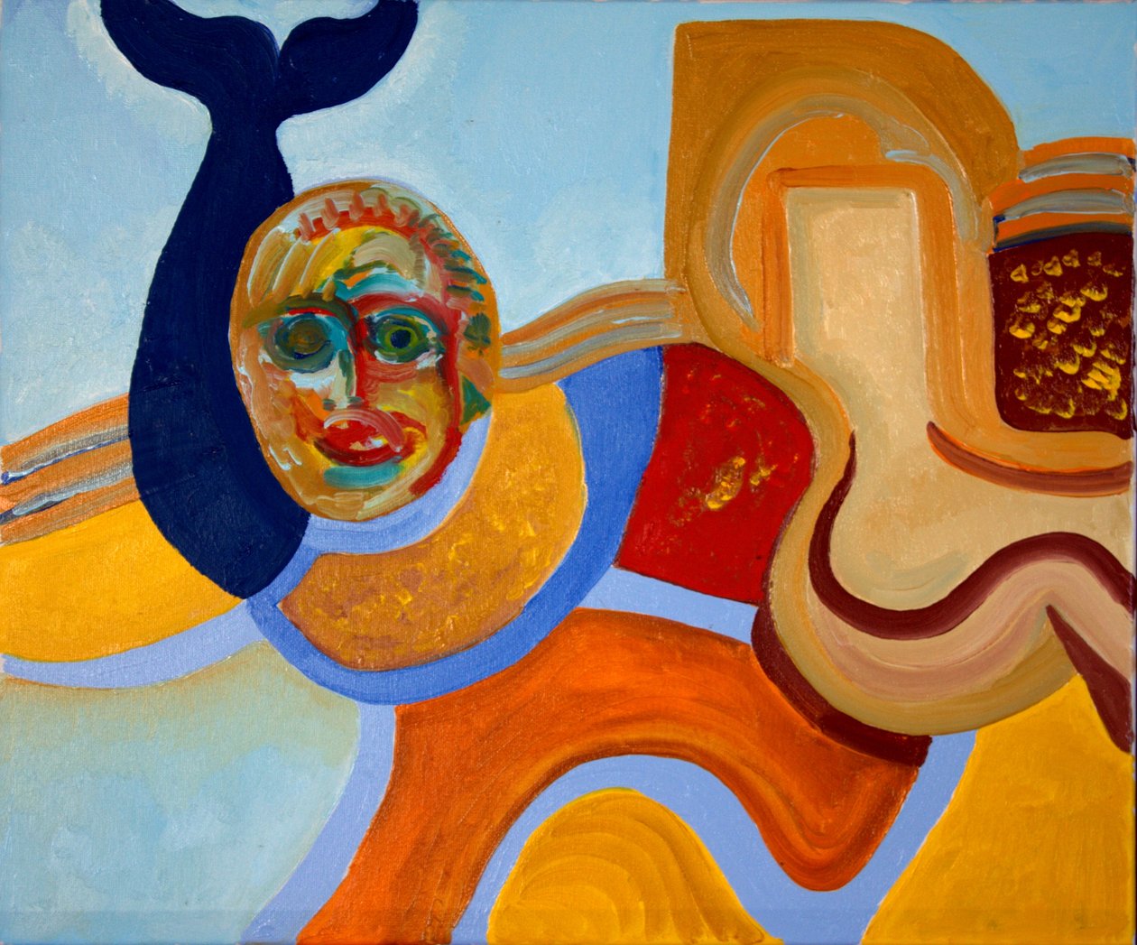 O Assassino do Golfinho, 2009 (óleo sobre tela) de Jan Groneberg