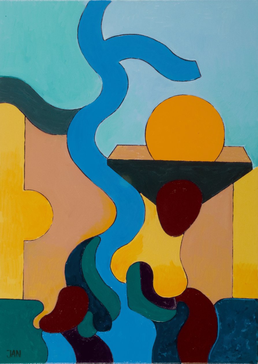 O Poço Mágico, 2009 (óleo sobre tela) de Jan Groneberg
