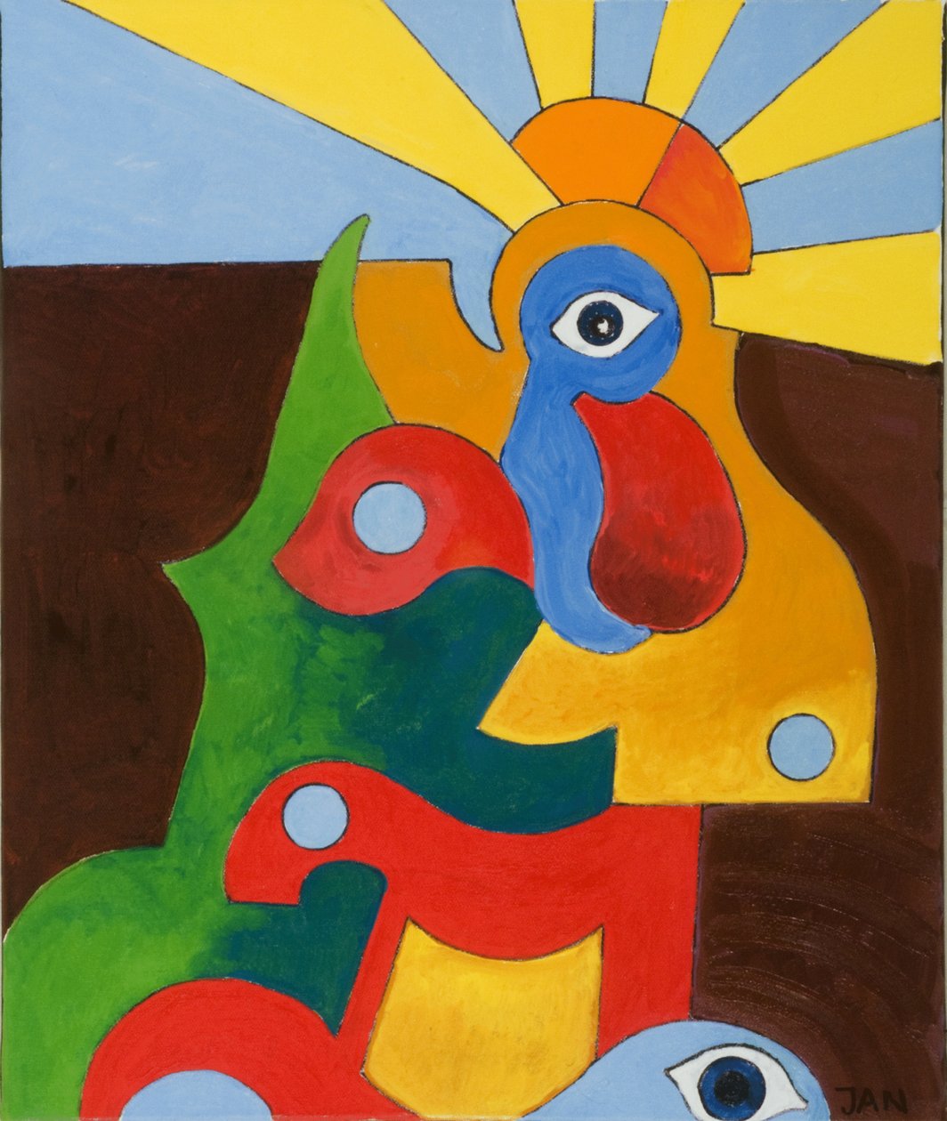 The little Baby-Cock, 2009 (óleo sobre tela) de Jan Groneberg