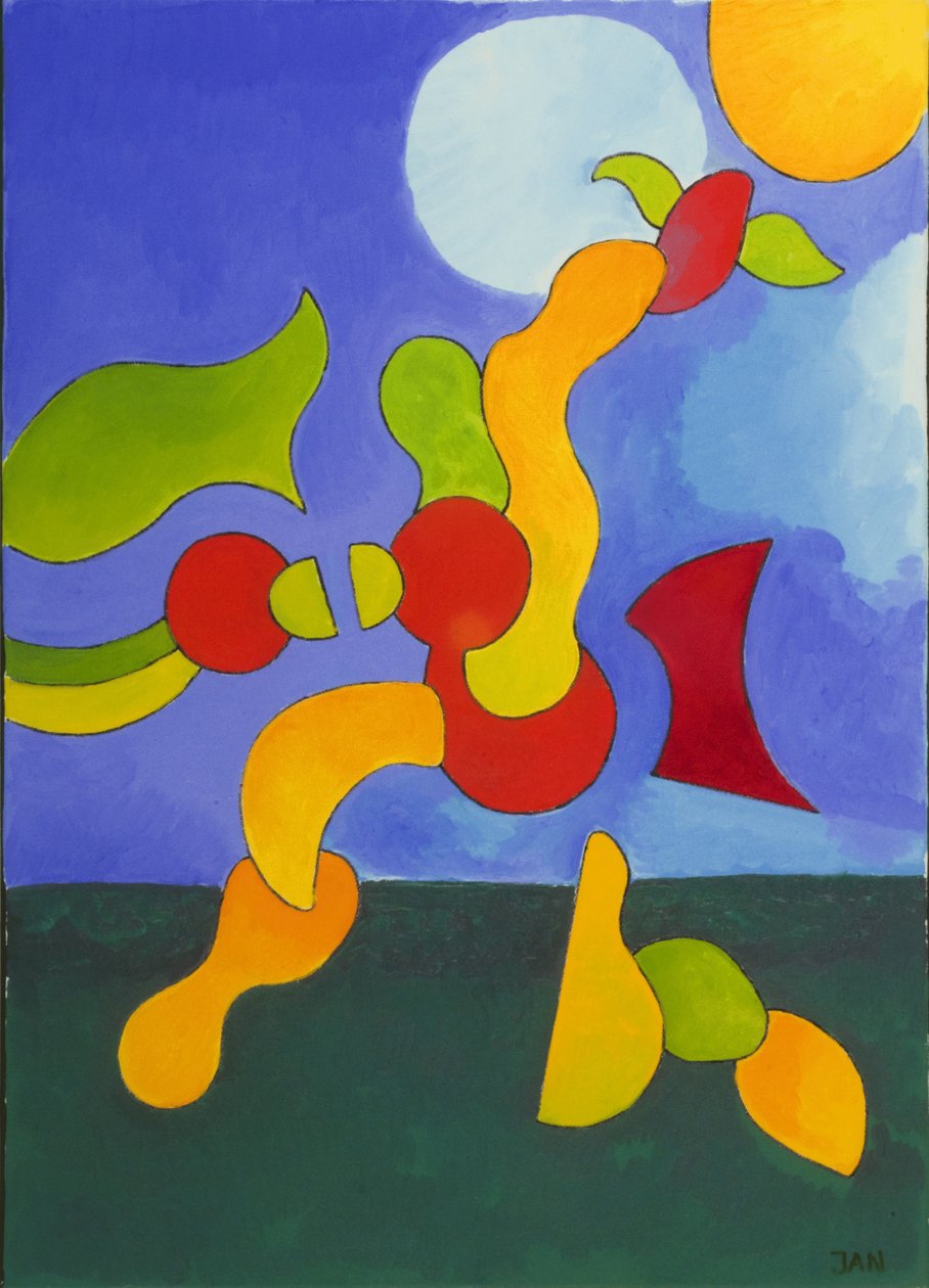 Muito pesado para voar alto, 2009 (óleo sobre tela) de Jan Groneberg