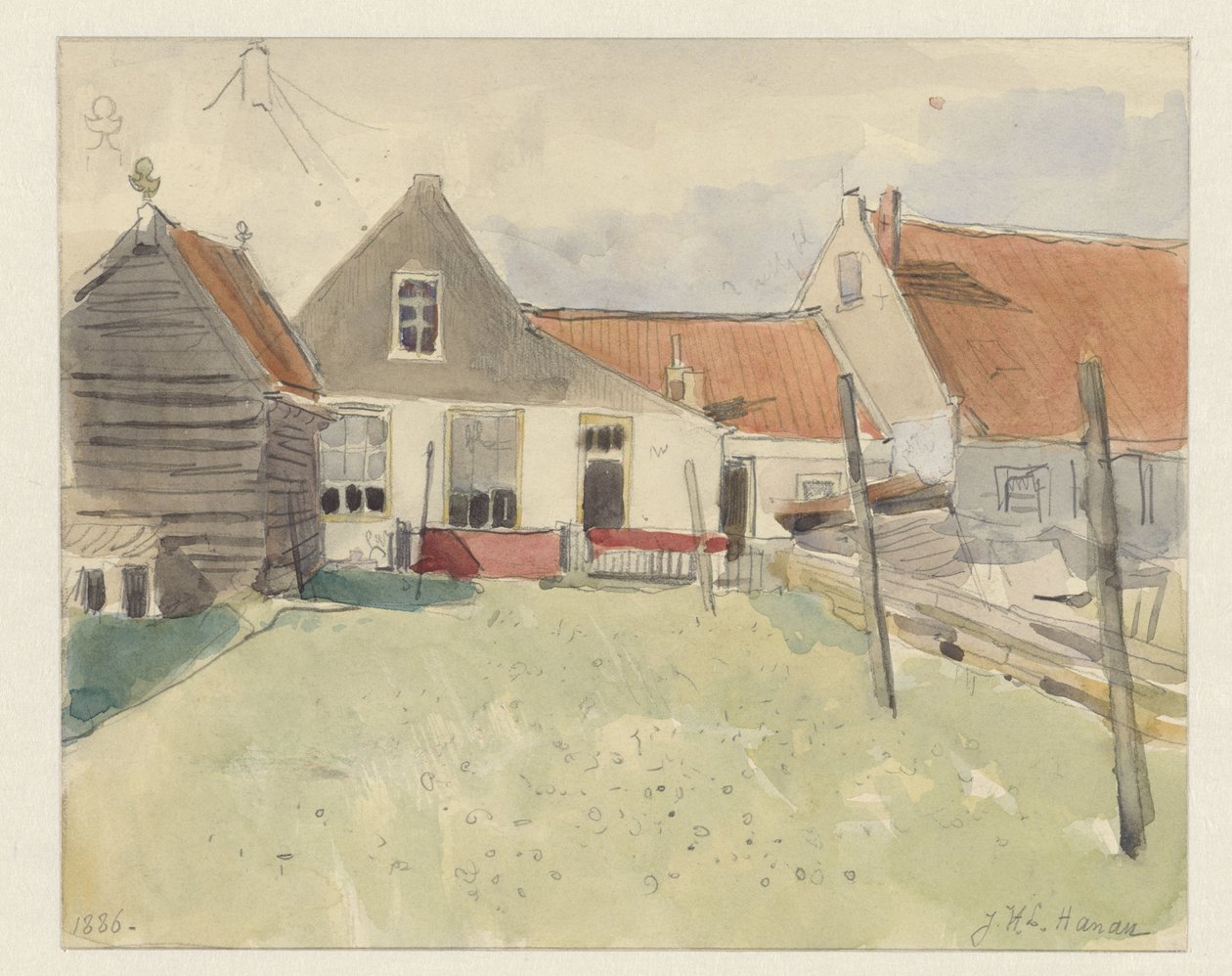 Casas em Vinkenbuurt, Amsterdã de Jan H.L. Hanau