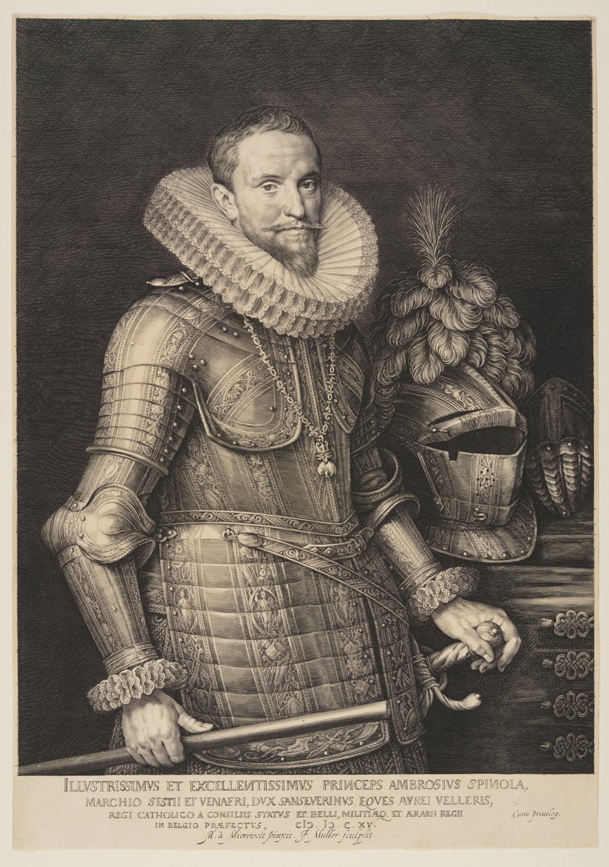 Ambrogio Spinola, Comandante dos exércitos espanhóis nos Países Baixos de Jan Harmensz. Muller