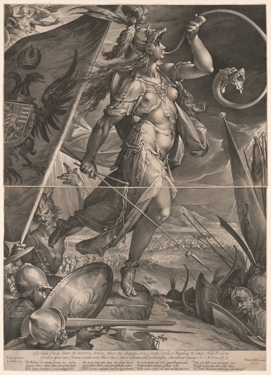 Bellona a liderar os exércitos imperiais de Jan Harmensz. Muller